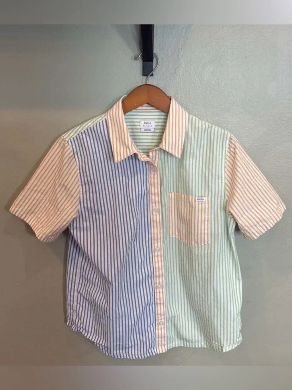 RVCA Nauti Shirt - Short Sleeve Shirt for Women - Small - Picture 5 of 12